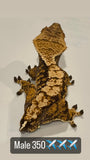 Super Dark Base High Coverage Extreme Harlequin Juvenile Male Crested Gecko